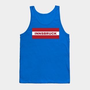 Innsbruck City in Austrian Flag Tank Top